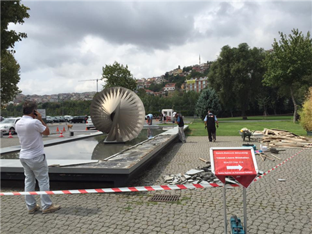 BİLGİ Ünv.Süs Havuzu Tamiratı Santral ist.kampüsü